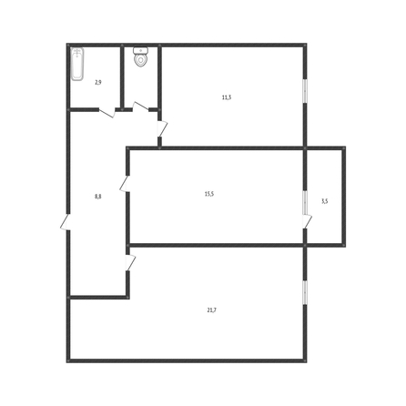
  Продается 2-комн. квартира 61.4 м². Фото 1.