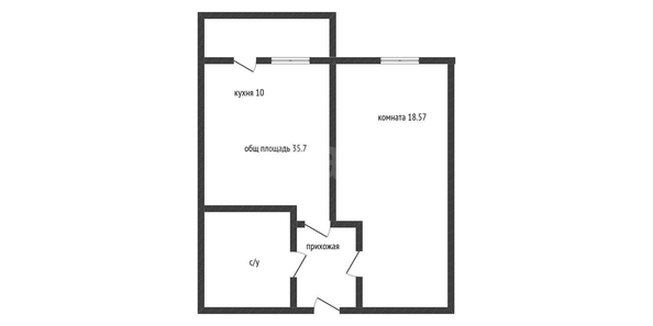 
  Продается 1-комн. квартира 35.7 м². Фото 1.