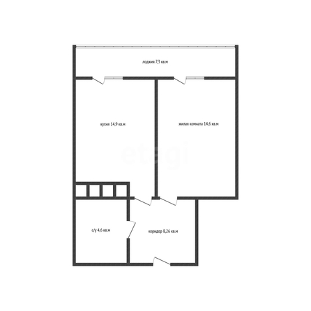 
  Продается 1-комн. квартира 39.5 м². Фото 2.