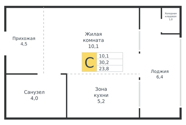 
  Продается студия 23.8 м², в ЖК Образцово, дом 10. Фото 15.
