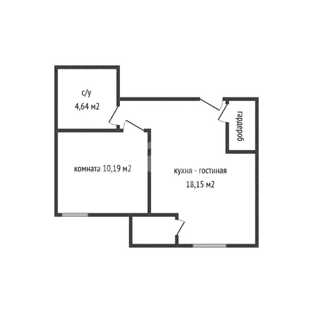 
  Продается 1-комн. квартира 34.4 м². Фото 2.