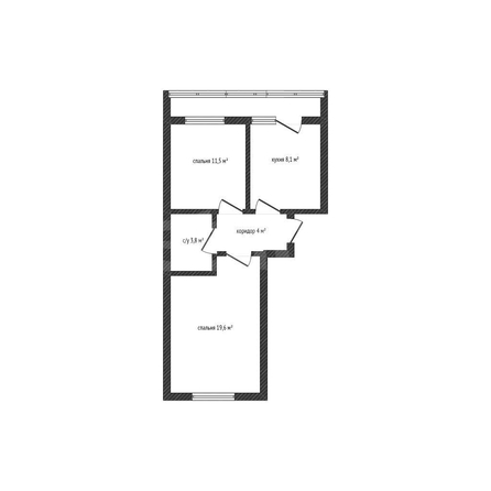 
  Продается 2-комн. квартира 49.5 м². Фото 1.