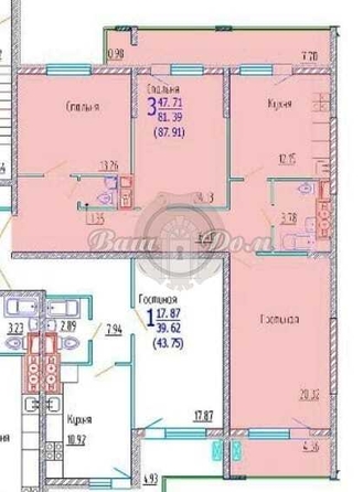 
  Продается 3-комн. квартира 81.4 м². Фото 2.