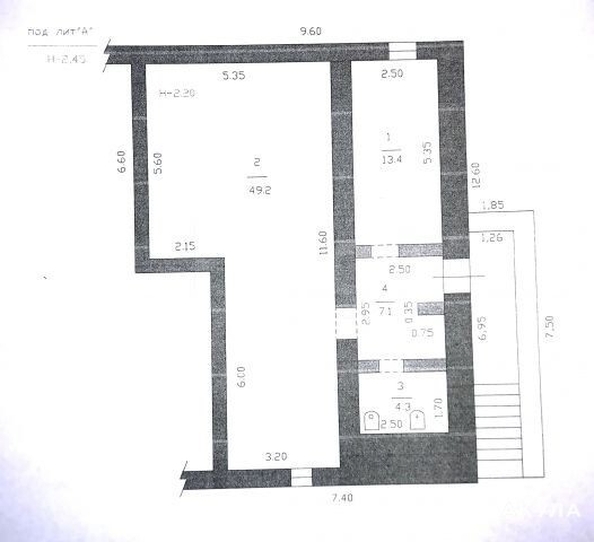 
   Продам офис, 74 м², Новороссийская ул, 259

. Фото 2.