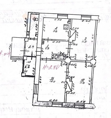 
   Продам 3-комнатную, 53.4 м², 2-й Стасова пр-д, 16

. Фото 14.