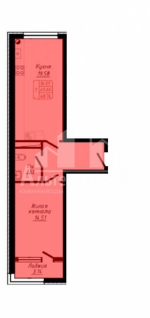 
  Продается 1-комн. квартира 47.84 м². Фото 2.