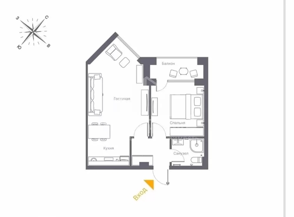 
  Продается 2-комн. квартира 54 м². Фото 17.