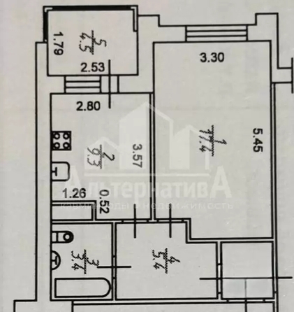 
  Продается 1-комн. квартира 40 м². Фото 11.