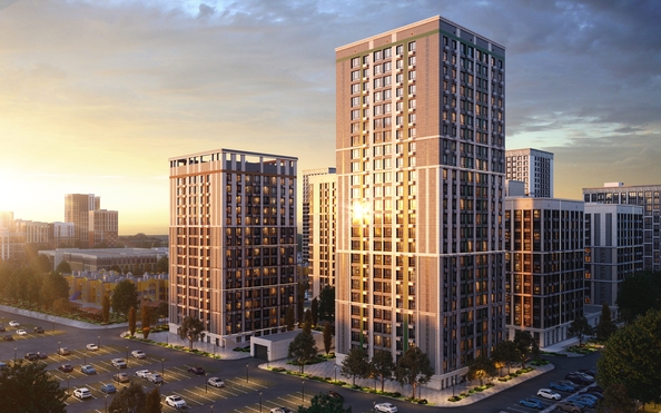 
  Продается 1-комн. квартира, 43.7 м², ЖК Кварталы 17/77, литер 7.2
. Фото 1.