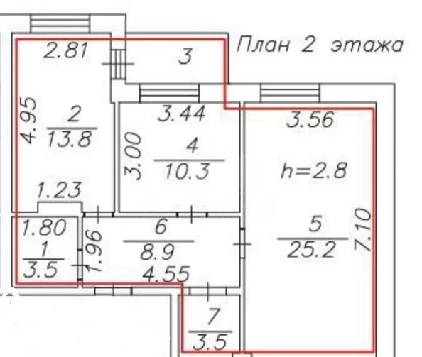 
  Продается 2-комн. квартира 65 м². Фото 2.