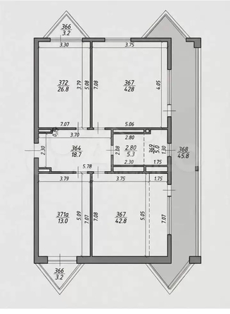 
  Продается 4-комн. квартира 220.4 м². Фото 2.