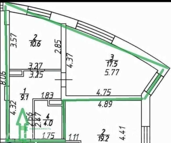 
  Продается 1-комн. квартира, 41.4 м², Доваторцев ул, д. 77к2
. Фото 3.