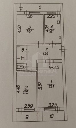 
  Продается 3-комн. квартира 80 м². Фото 21.