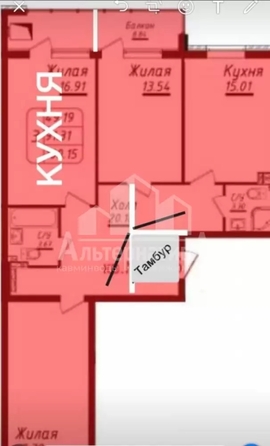 
  Продается 3-комн. квартира 100 м². Фото 30.