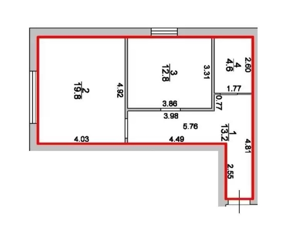 
  Продается 1-комн. квартира 50.4 м². Фото 8.