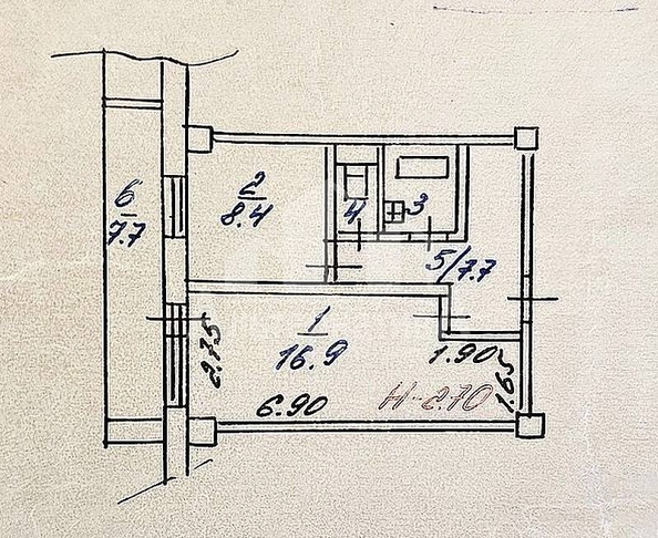 
  Продается 1-комн. квартира 37.4 м². Фото 12.