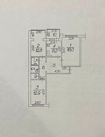
  Продается 3-комн. квартира 72.1 м². Фото 28.