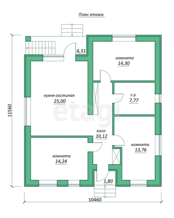 
   Продам дом, 96 м², Михайловск

. Фото 14.