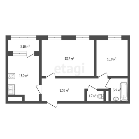 
   Продам 2-комнатную, 63.3 м², Гражданская ул, 1/1

. Фото 28.