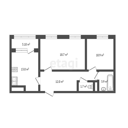 
   Продам 2-комнатную, 63.3 м², Гражданская ул, 1/1

. Фото 29.