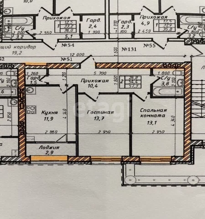 
   Продам 2-комнатную, 57.3 м², Алмазная ул, 20/3

. Фото 31.