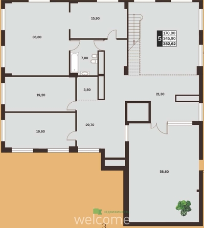
  Продается 4-комн. квартира 382.62 м², в ЖК Аксис Патриот. Фото 8.