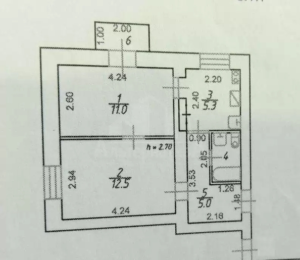 
  Продается 2-комн. квартира 36.1 м². Фото 9.