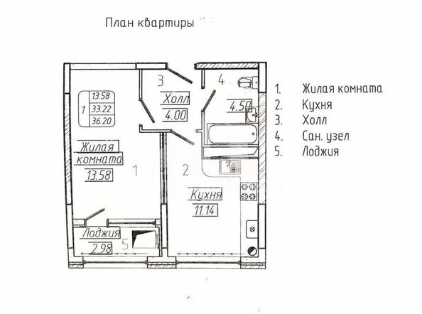
  Продается 1-комн. квартира 36.2 м². Фото 2.