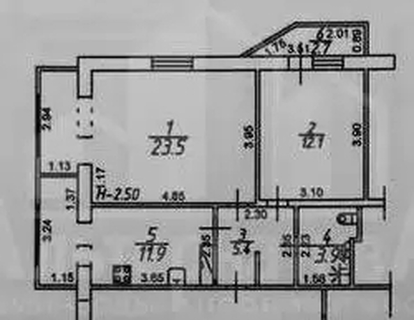 
  Продается 2-комн. квартира 56.8 м². Фото 12.