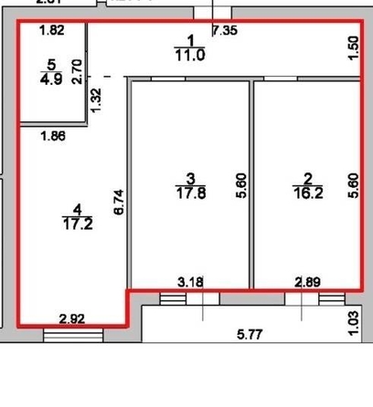 
  Продается 2-комн. квартира 72.87 м². Фото 16.