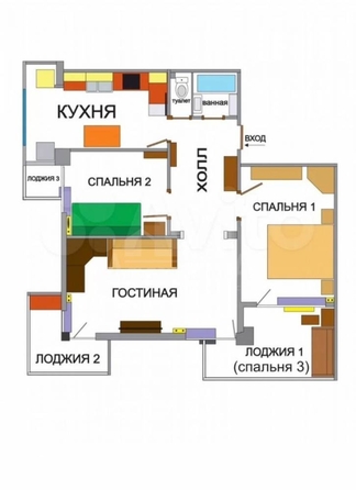 
  Продается 3-комн. квартира 64.7 м². Фото 31.