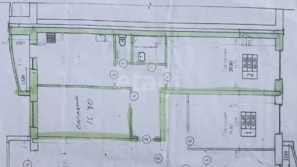 
  Продается 2-комн. квартира 63.6 м². Фото 3.