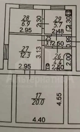 
  Продается 3-комн. квартира 53 м². Фото 10.