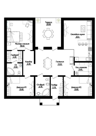 
  Продается дом 154.9 м². Фото 1.