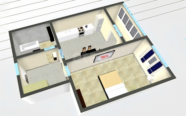 
  Продается 1-комн. квартира 40.3 м². Фото 1.