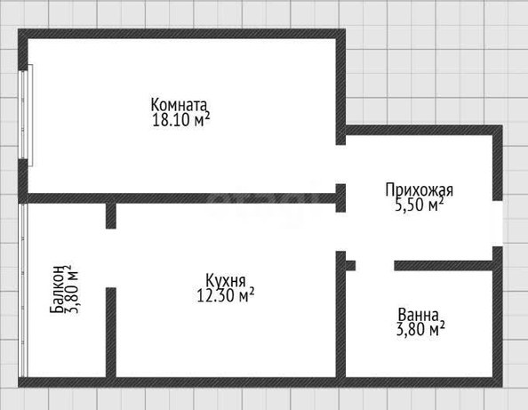 
  Продается 1-комн. квартира 40.3 м². Фото 5.