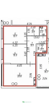 
  Продается 2-комн. квартира 73 м². Фото 25.