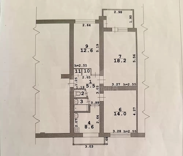 
  Продается 3-комн. квартира 62.8 м². Фото 19.