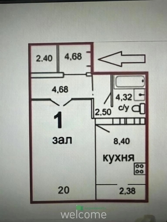 
  Продается 1-комн. квартира 47 м². Фото 11.