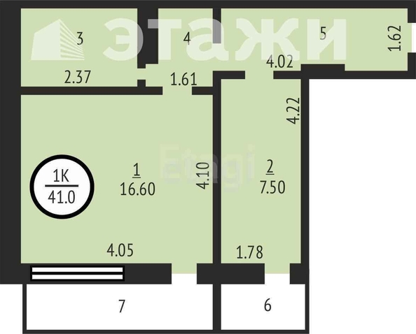 
   Продам 1-комнатную, 32.8 м², Ленина ул, 213/5

. Фото 10.