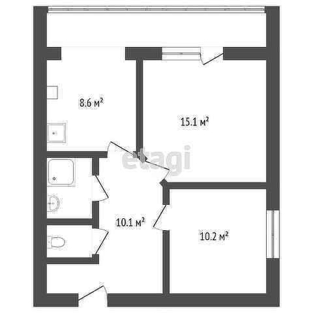 
   Продам 3-комнатную, 70 м², Пирогова ул, 26/2

. Фото 20.