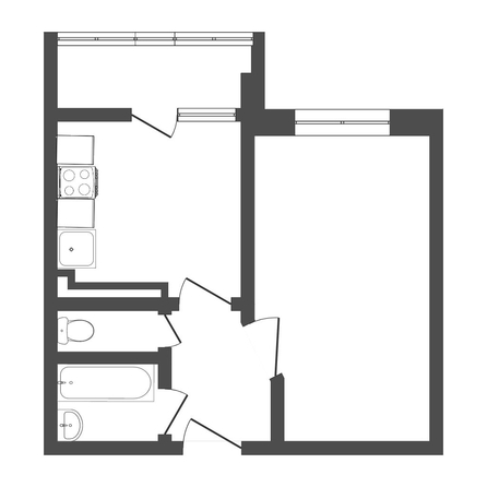 
   Продам 1-комнатную, 44.6 м², 45 Параллель ул, 87

. Фото 23.