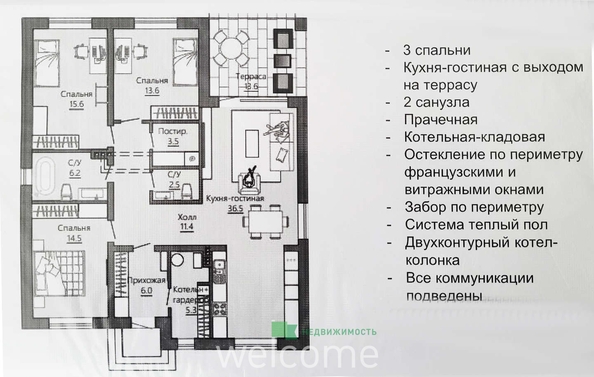 
  Продается дом 130 м². Фото 13.