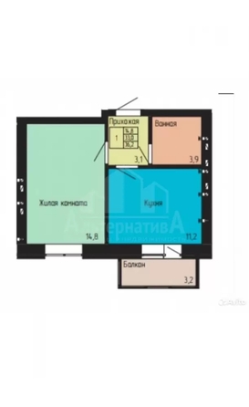 
  Продается 1-комн. квартира 36.2 м². Фото 2.