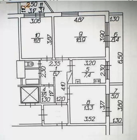 
  Продается 3-комн. квартира 65.2 м². Фото 19.