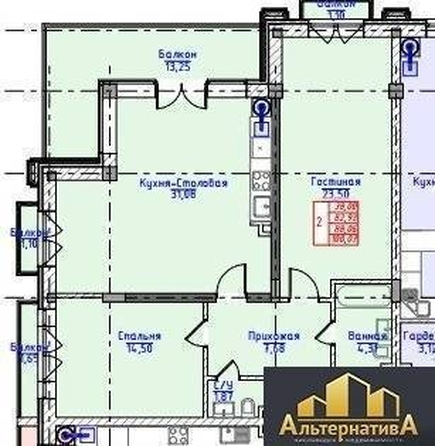 
  Продается 2-комн. квартира 100 м². Фото 4.