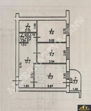 
  Продается 2-комн. квартира 46.7 м². Фото 13.
