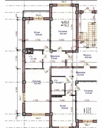 
  Продается 2-комн. квартира 78.2 м². Фото 2.
