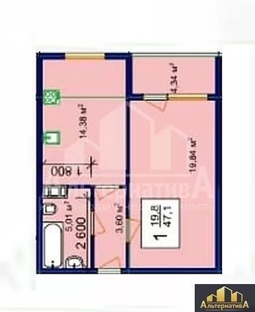 
  Продается 1-комн. квартира 47.2 м². Фото 2.