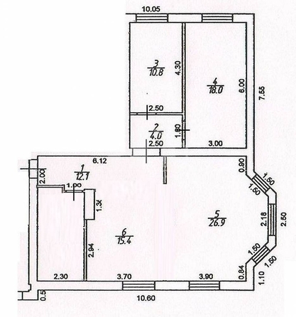 
  Продается 3-комн. квартира, 96.4 м², Замковая ул
. Фото 17.